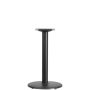 Black Beverly 18 in. Round Restaurant Table Base with 3 in. D Table Height Column, Commercial Cast Iron Table Base - Image 1
