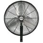 20 in. 3-Fan Speeds Commercial Grade Classic Oscillating in Black Wall Fan - Image 1