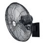 18 in. 3 fan speeds Wall Fan in Black with Oscillating head - Image 1