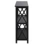 Montego Black Open Bookcase - 34 in. Black New Wood 2-shelf Etagere Bookcase with Open Storage - Image 1