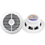 PYLE PLMR67W - 6.5 Inch Dual Marine Speakers - 2 Way Waterproof and Weather Resistant Outdoor Audio Stereo Sound System with 120 Watt Power, Polyprone Cone and Cloth Surround - 1 Pair - (White) - Image 3