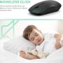 JOYACCESS Wireless Mouse for Laptop, J 2.4G Slim Portable Wireless Silent Mouse, 5 Adjustable DPI, Computer Mouse Wireless with USB Receiver for Desktop,PC,Notebook,MacBook,Chromebook (Black) - Image 2
