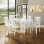 Better Homes & Gardens Bankston Wood Dining Chair, Set of 2, White, Indoor - Image 6