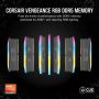 CORSAIR - VENGEANCE RGB 64GB (2 x 32GB) DDR5 6000MHz Z30 AMD EXPO & Intel XMP UDIMM Desktop Memory - Gray - Image 2
