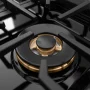 ZLINE - 30 in. Wide 4 Burner AutographParamount DuoPro Gas Rangetop in Black Satin Steel and Gold Accents (PSRTBSZ-30-G) - Black Satin Stainless Steel - Image 3