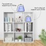 9-Cube Closet Organizer Storage Organizer Bookcase Shelving Room Office White - Image 6