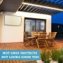 Garnetics Outdoor TV Cover 24 Inch – Waterproof, Weatherproof TV Enclosures with Smart Shield Screen Protectors, Ideal for Outdoor Use, Moving, and Storage - Beige - Image 4