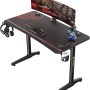 EUREKA ERGONOMIC 47 Inch Gaming Desk with Full Mouse Pad, Computer Gaming Desk with Cup Holder, Headphone Hook and Handle Rack with USB Charging Ports for Gamer, Black - Image 6