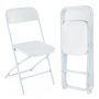 4 Pack Metal Folding Chairs with Plastic Seat and Back - Image 3