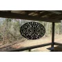Ginger Dove 27 in. x 46 in. Black Oval Decorative Screen Panel - Image 2