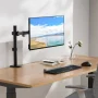 Mount-It! Monitor Arm Desk Mount | Fits 17-32 Inch Screens | Height Adjustable - Image 2