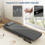 Gray 3-in-1 Convertible Sofa Bed with 5-Position Adjustable Backrest and Lumbar Pillow - Image 5