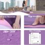 Yoga Mat Non Slip, Pilates Fitness Mats, Eco Friendly, Anti-Tear 1/4" Thick Yoga Mats for Women, Exercise Mats for Home Workout with Carrying Sling and Storage Bag - Image 3