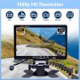 Camecho Vehicle Backup Camera 4 Split Monitor Front View Rear View Camera Auto 18 IR Night Vision Waterproof Aviation 4 Pins Connector LCD Monitor for Trucks RV Trailer Bus - Image 2