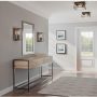 Briarwood Collection Antique Bronze Two-Light Farmhouse Flush Mount Ceiling Light - Image 4