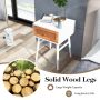1-Drawer Modern Bedside Table with Solid Wood Legs - Image 6