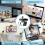 1440P HD Webcam with Microphone, Streaming Computer Web Camera USB PC Desktop Laptop Webcam with Stand/Privacy Cover/Tripod Stand, Autofocus, Noise Reduction for Video Calling/Zoom/Meeting - Image 3