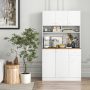 71 Inch Tall Pantry Cabinet with Outlets for Dining Room - Image 1