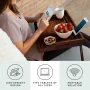 Rossie Home Bamboo Bed Tray / Lap Desk with Phone Holder, Medium, Java - Image 2