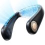 TORRAS - COOLiFY Air Instant Cooling and Heat Therapy Ultra-Light Personal Cooling Bladeless Portable Neck Fan - Midnight Black - Image 1