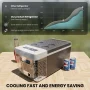 Simzlife 12 Volt 19QT(18L) Portable Car Refrigerator, -4℉~50℉, 12/24V DC & 110-240V AC, Mini Fridge for RV Camping, Travel, Truck, Home, Black - Image 3