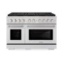 ZLINE - 48 in. Wide 8 Burner Paramount Dual Fuel Freestanding Range with DuoPro Cooktop & Dual Ovens - Stainless Steel - Image 1