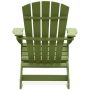 Boca Raton Lime Green Recycled Plastic Adirondack Chair - Image 3