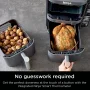 Ninja - Smart DoubleStack XL 2-Basket Air Fryer with Leave-in Thermometer, 10 QT, 6-in-1 Smart Cook System, Space Saving Design - Deep Gray - Image 3