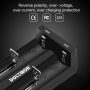 Dottmon 18650 Battery Charger 2 Slot 18650 16340 16650 17650 17670 18350 18490 18500 20700 21700 26650 3.6V/3.7V Li-ion Rechargeable Battery USB Charger - Image 3