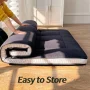Futon Mattress, Padded Japanese Floor Mattress Quilted Bed Mattress Topper, Extra Thick Folding Sleeping Pad, Twin Size - Image 6