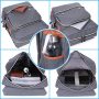 Modoker Eco-Friendly Vintage Laptop Backpack for Women Men,Travel Backpacks with USB Charging Port Fashion Backpack Fits 15.6Inch Notebook, Grey - Image 4