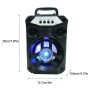 Ikohbadg Portable Bluetooth Speakers With Double Subwoofer Bass, Bluetooth 5.0 Wireless Speaker Support FM Radio, Small Stereo Sound System For Home, Party - Image 3