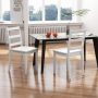 Set of 2 Wood Dining Chairs with Solid Rubber Wood Legs - Image 1
