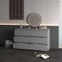 Resenkos Modern Mid Century 6 Drawer Wide Dressers Chests for Bedroom, Chest of Drawer Organizer Grey - Image 6