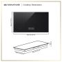 LG - SIGNATURE 36-in Built-In Electric Induction Smart Cooktop with 5 Elements, 6.8" LCD Touch Screen and Dual Zone Element - Black - Image 3