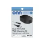 onn 24W Dual USB-A Port Wall Charger with 3ft Lighting Cable to USB, MFI Certified, Foldable Plug, Black - Compatible with iPhone 14/13/12/11/X/XR/XS/8/7/6/5, iPad, Airpods, and more - Image 6