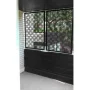 Chinese Square 4 ft. x 32 in. Black Vinyl Decorative Screen Panel - Image 5