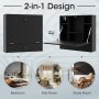Wall-Mount Floating Desk Foldable Space Saving Laptop Workstation - Image 6
