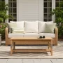 Cotesfield Rectangular Teak Outdoor Coffee Table , 25'' in. W 48'' in. D - Image 4