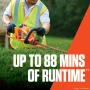 56V 22 in. Double-Sided Reciprocating Cordless Battery Powered Hedge Trimmer with 2.5Ah Battery and Charger - Image 2
