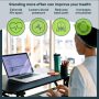 TechOrbits Standing Desk Converter - 32 Inch Adjustable Sit to Stand Up Workstation, Particle Board, Dual Monitor Desktop Riser with Keyboard Tray, for Home Office Laptop, Black 32" - Image 4