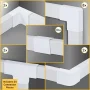 Complete Cable Concealer Management Kit in White (2-Pack) - Image 3