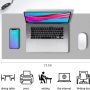 Aothia Double-Sided PU Leather Desk Pad - Non-Slip Large Mouse Pad & Desk Mat for Office, Home - Waterproof, Easy to Clean, Durable Dual-Sided Surface (23.6"x13.7", Grey) - Image 3