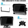 Backup Camera System Kit 7" LCD Reversing Monitor +Rear View Back Up Camera with 170 ° Wide Angle, Waterproof IP68, 18 Infrared Night Vision for Trucks/RV/Trailers/Bus/Vans/Box Truck - Image 2