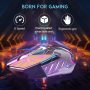 MageGee G10 Gaming Mouse Wired, 7 Colors Breathing LED Backlit Gaming Mouse, 6 Adjustable Speeds, Ergonomic Optical Computer Mouse with 7 Buttons for Windows PC Gamers - Image 4