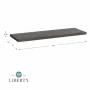 24 in. x 8 in. x 0.75 in. Medium Wood Stain Decorative Wall Shelf - Image 6