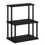 Furinno Turn-N-Tube 3-Tier Toolless Kitchen Storage Shelf, Americano/Black - Image 2