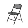 Plastic Seat Folding Chair in Black (Set of 4) - Image 4