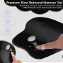 Ergonomic Mouse Pad,Non Slip Mousepad Wrist Rest Support for Office, Computer, Laptop & Mac(A-Black) - Image 5