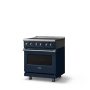 Viking - 30 in. Wide 4 Elements Pro 5 Series 4.7 Cu. Ft. Freestanding Electric Convection Range - Slate Blue - Image 2